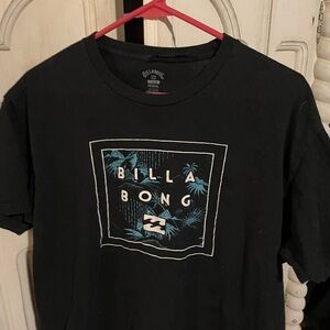 Billabong Black Tee with Blue Graphic